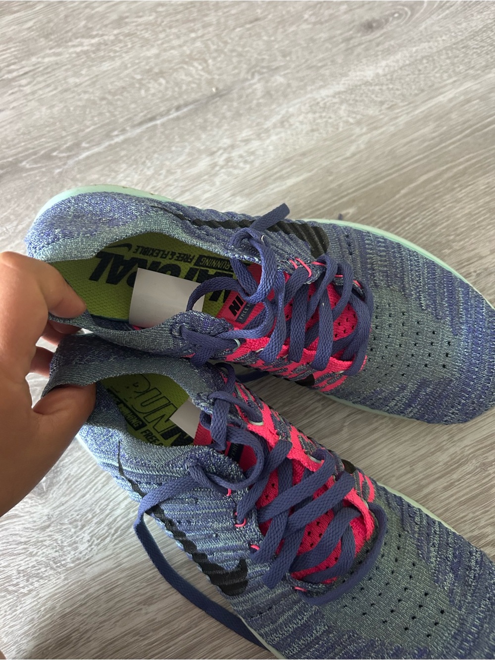 Nike Women's RN Flyknit Running Sneakers - Picture 5 of 6